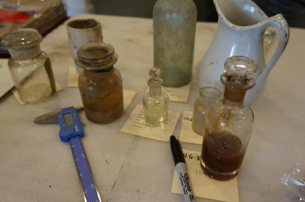 1800's Artifacts and Medicines Recovered From The W