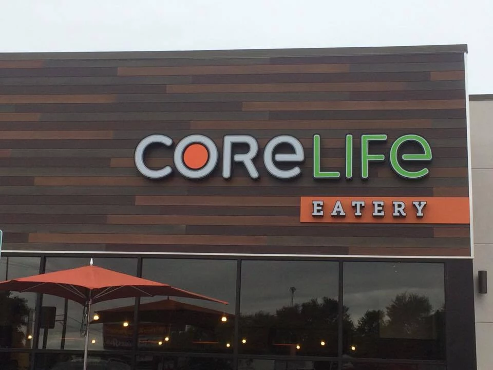CoreLife Eatery in New Hartford - Sign on Building