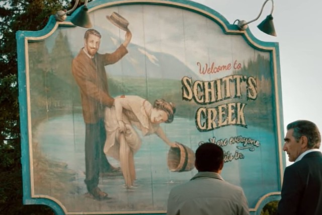 'Schitt's Creek' Sign Outside Hudson Valley Business Causes Laughter and Outrage