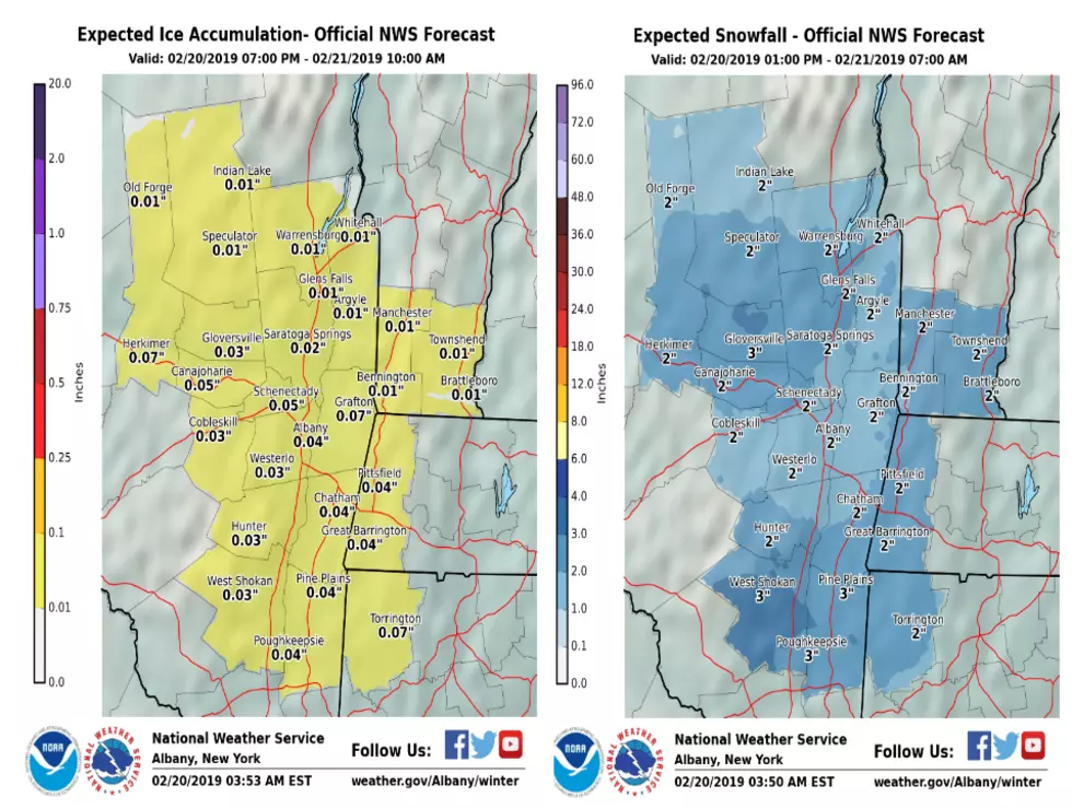Snow and Ice Albany NWS 02-20-19