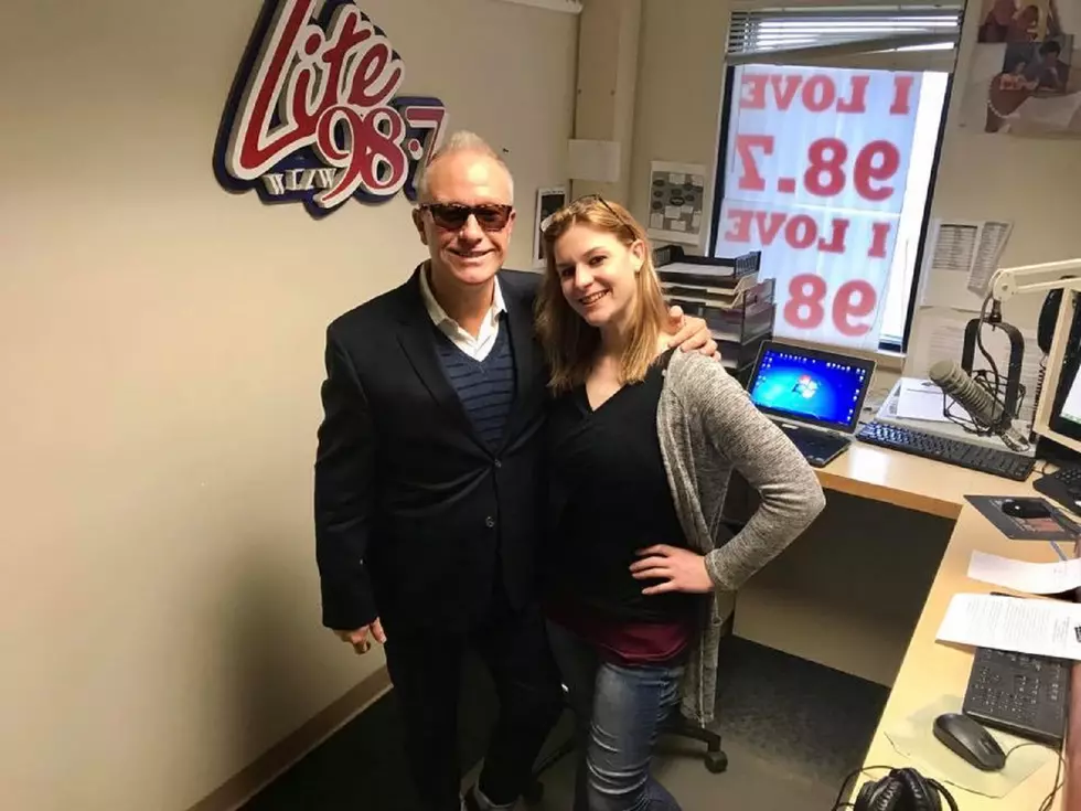 Naomi Lynn with the Executive Director of Broadway Utica Derek Clark