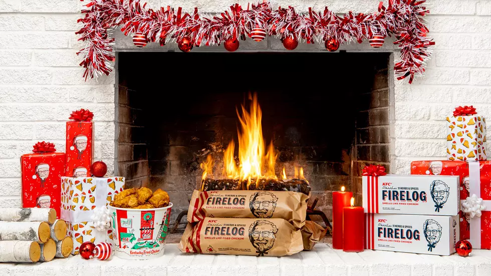 Make Your Whole House Smell Like Fried Chicken with the KFC Fire Log
